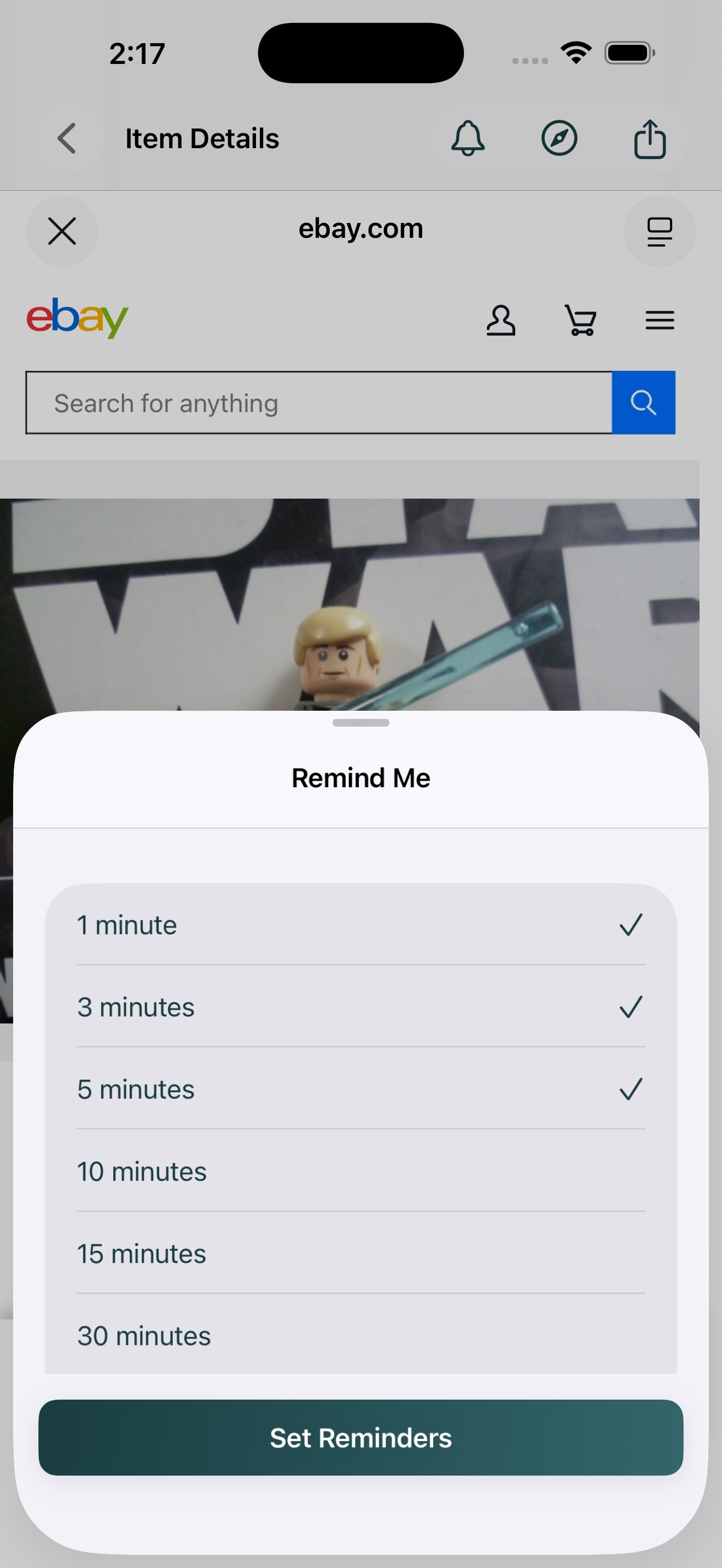 iPhone screenshot